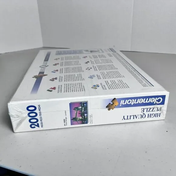 Clementoni 2000 Piece Jigsaw Puzzle London Tower Bridge Dusk Sunset NEW in Wrap - Picture 5 of 5